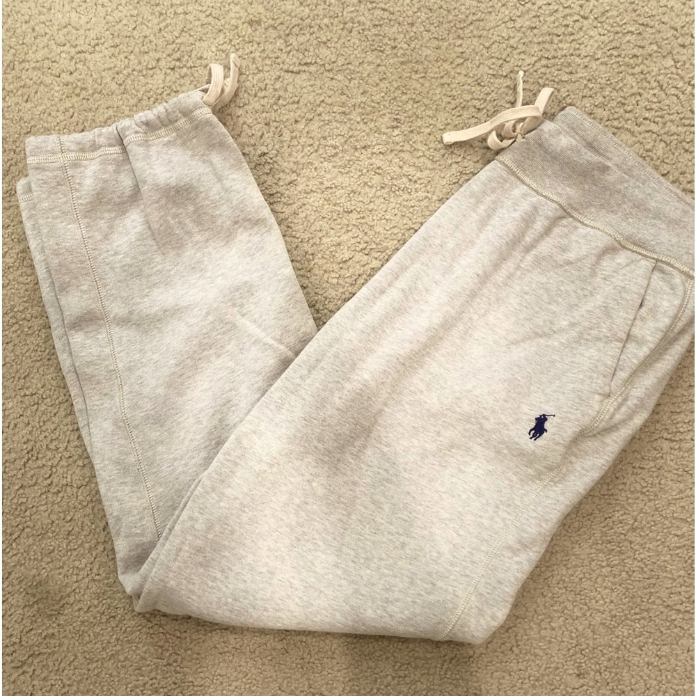 gray polo by ralph lauren fleece sweatpants